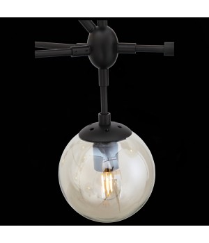 SL549.403.10 Люстра подвесная ST-Luce Черный/Янтарный E27 10*40W STAMPO-foto5