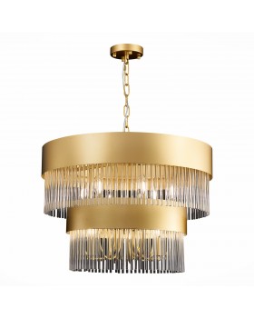 SL1225.203.09 Люстра подвесная ST-Luce Золотистый/Золотистый, Прозрачный E14 9*40W CONTATTO-foto11