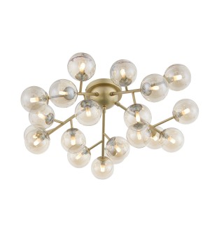 SL438.202.20 Люстра потолочная ST-Luce Золотистый/Коньячный G9 20*5W PALLЕRE-foto2