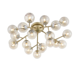 SL438.202.20 Люстра потолочная ST-Luce Золотистый/Коньячный G9 20*5W PALLЕRE-foto2