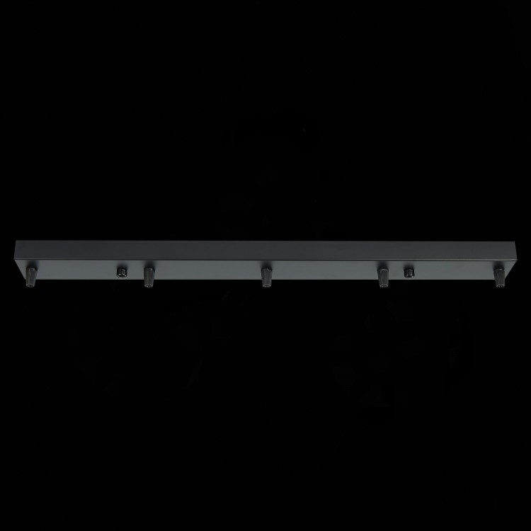 SL001.413.05 Потолочное крепление на 5 ламп (прямоугольное) ST-Luce Черный SL001