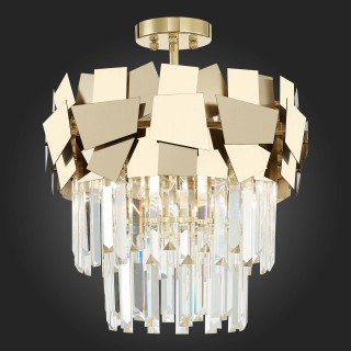 SL1232.202.05 Люстра потолочная ST-Luce Золотистый/Прозрачный, Золотистый E14 5*60W CASERTA-foto6
