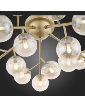 SL438.202.20 Люстра потолочная ST-Luce Золотистый/Коньячный G9 20*5W PALLЕRE-foto9