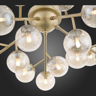 SL438.202.20 Люстра потолочная ST-Luce Золотистый/Коньячный G9 20*5W PALLЕRE-foto9