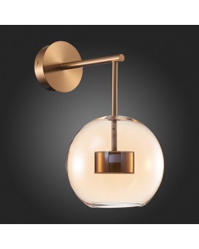 SL1133.301.01 Бра ST-Luce Латунь/Коньячный LED 1*7W 3000K BOPONE-foto6