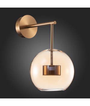 SL1133.301.01 Бра ST-Luce Латунь/Коньячный LED 1*7W 3000K BOPONE-foto6