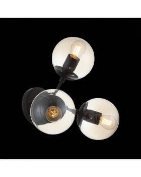 SL549.411.03 Бра ST-Luce Черный/Янтарный E27 3*40W STAMPO-foto6