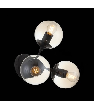 SL549.411.03 Бра ST-Luce Черный/Янтарный E27 3*40W STAMPO-foto6