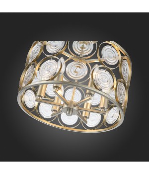 SL1105.202.06 Светильник потолочный ST-Luce Золотистый с патиной/Золотистый, Прозрачный E14 6*60W SERANDA-foto3