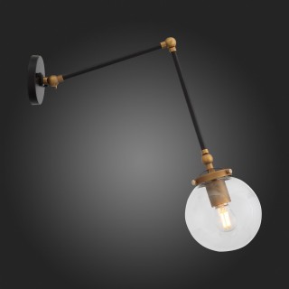 SL234.421.01 Бра ST-Luce Черный, Золото/Прозрачный E27 1*40W VARIETA-foto6