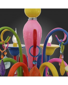 SL672.963.06 Люстра подвесная ST-Luce Разноцветный/Разноцветный E14 6*40W DELIZIA-foto12