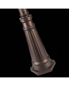SL080.425.03 Светильник уличный наземный ST-Luce Темный кофе/Прозрачный, Темный кофе E27 3*100W LASTERO-foto7