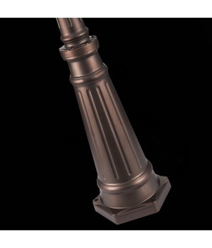 SL080.425.03 Светильник уличный наземный ST-Luce Темный кофе/Прозрачный, Темный кофе E27 3*100W LASTERO-foto7