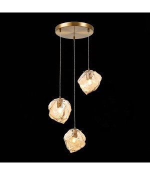 SL1175.303.03 Светильник подвесной ST-Luce латунь/янтарный E14 3*40W Portici-foto4