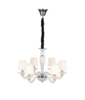 SL1112.503.06 Люстра подвесная ST-Luce Хром, Белый/Белый E14 6*40W SERENATTA-foto17