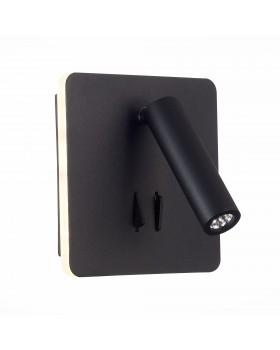 SL1586.431.01 Светильник настенный Черный LED 1*9W 3000K Lm Ra>80 IP20 L-xW140xH140 170-240V BONDI-foto2