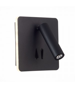 SL1586.431.01 Светильник настенный Черный LED 1*9W 3000K Lm Ra>80 IP20 L-xW140xH140 170-240V BONDI-foto2