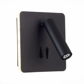 SL1586.431.01 Светильник настенный Черный LED 1*9W 3000K Lm Ra>80  IP20 L-xW140xH140 170-240V BONDI-foto2