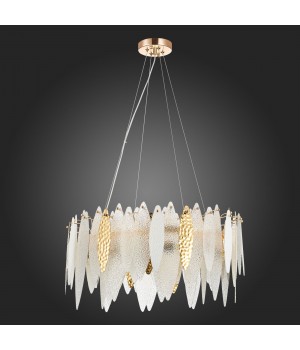 SL1224.203.08 Люстра подвесная ST-Luce Золотистый/Прозрачный, Белый E14 8*60W LASTRA-foto3