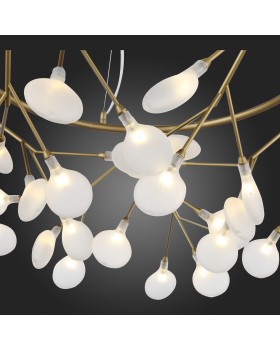 SL411.253.45 Люстра подвесная ST-Luce Золотистый/Белый G4 45*1,5W RICCARDO-foto12