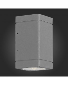 SL563.701.02 Светильник уличный настенный ST-Luce Серый/Прозрачный LED 2*8W 3000K COCTOBUS-foto3