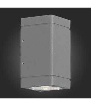 SL563.701.02 Светильник уличный настенный ST-Luce Серый/Прозрачный LED 2*8W 3000K COCTOBUS-foto3