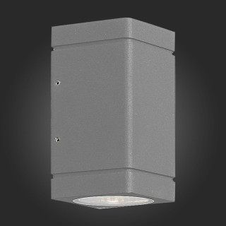 SL563.701.02 Светильник уличный настенный ST-Luce Серый/Прозрачный LED 2*8W 3000K COCTOBUS-foto3