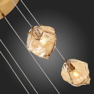 SL1175.303.05 Светильник подвесной ST-Luce латунь/янтарный E14 5*40W Portici-foto9