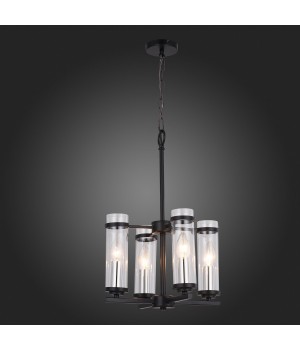 SL334.403.04 Люстра подвесная ST-Luce Черный, Никель/Прозрачный E14 4*60W BICHERO-foto5