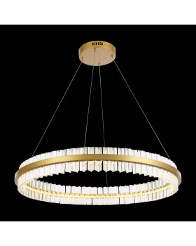 SL383.223.01 Светильник подвесной ST-Luce Матовое золото/Прозрачный LED 1*60W 3000K CHERIO-foto3