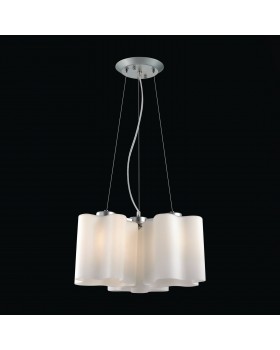 SL116.503.03 Люстра подвесная ST-Luce Серебристый/Белый E27 3*60W ONDE-foto4