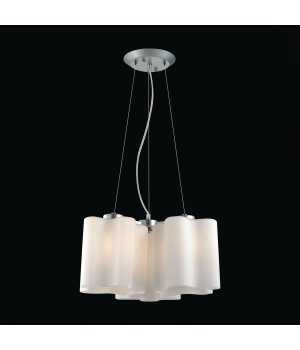 SL116.503.03 Люстра подвесная ST-Luce Серебристый/Белый E27 3*60W ONDE-foto4