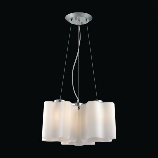 SL116.503.03 Люстра подвесная ST-Luce Серебристый/Белый E27 3*60W ONDE-foto4