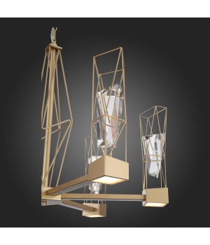 SL815.203.06 Люстра подвесная ST-Luce Матовое золото/Матовое золото, Прозрачный LED 6*8W 4000K PROGETTO-foto5