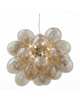 SL432.203.12 Люстра подвесная ST-Luce Хром/Коньячный G9 12*5W SOSPIRO-foto2