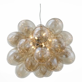 SL432.203.12 Люстра подвесная ST-Luce Хром/Коньячный G9 12*5W SOSPIRO-foto2