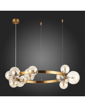 SL1165.302.15 Светильник подвесной ST-Luce Бронза/Коньячный G4 15*5W NECTON-foto4