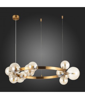 SL1165.302.15 Светильник подвесной ST-Luce Бронза/Коньячный G4 15*5W NECTON-foto4