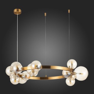 SL1165.302.15 Светильник подвесной ST-Luce Бронза/Коньячный G4 15*5W NECTON-foto4