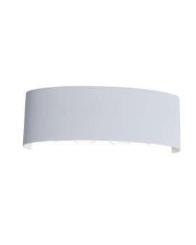 SL089.501.08 Светильник уличный настенный ST-Luce Белый кварцевый LED 8*1W 4000K BISELLO