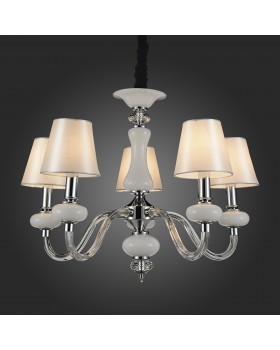 SL654.503.05 Люстра подвесная ST-Luce Хром, Белый, Прозрачный/Белый E14 5*40W LUME-foto5