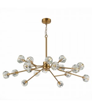 SL1166.303.18 Светильник подвесной ST-Luce Латунь/Прозрачный G9 LED 18*5W ROMANO-foto2