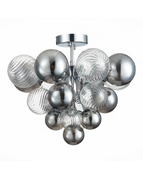 SL1124.102.10 Люстра потолочная ST-Luce Хром/Дымчатый,Прозрачный G9 10*5W (из 2-х коробок) VINETTO-foto2