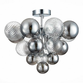 SL1124.102.10 Люстра потолочная ST-Luce Хром/Дымчатый,Прозрачный G9 10*5W (из 2-х коробок) VINETTO-foto2