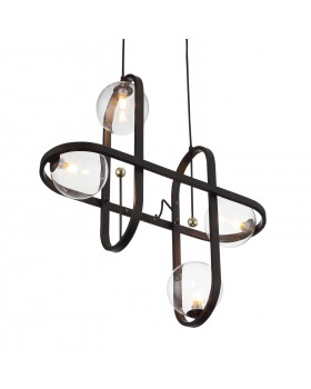 SL1201.403.04 Светильник подвесной ST-Luce Черный/Прозрачный G9 4*5W CIRCONO-foto2