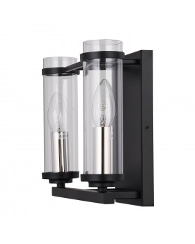 SL334.401.02 Бра ST-Luce Черный, Никель/Прозрачный E14 2*60W BICHERO-foto3