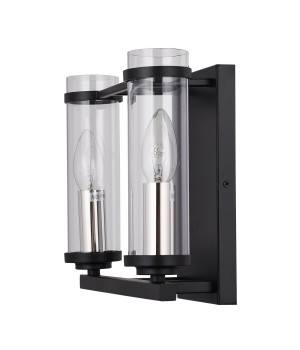 SL334.401.02 Бра ST-Luce Черный, Никель/Прозрачный E14 2*60W BICHERO-foto3