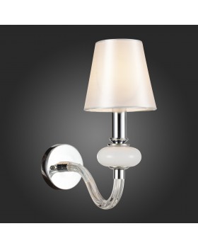 SL654.501.01 Бра ST-Luce Хром, Белый, Прозрачный/Белый E14 1*40W LUME-foto3