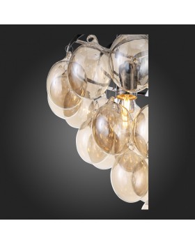 SL432.203.05 Светильник подвесной ST-Luce Хром/Коньячный E27 5*60W SOSPIRO-foto4