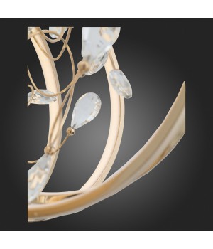 SL923.203.12 Люстра подвесная ST-Luce Золотистый, Прозрачный/Белый LED 1*70W 4000K OTTAVO-foto9